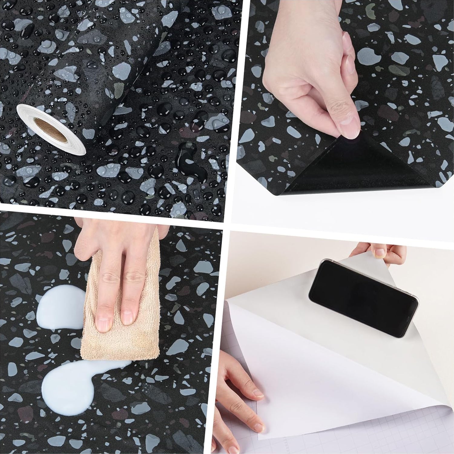 Kitchen Countertop wallpaper Sticker Roll - 100x40 cm (1 Pc)