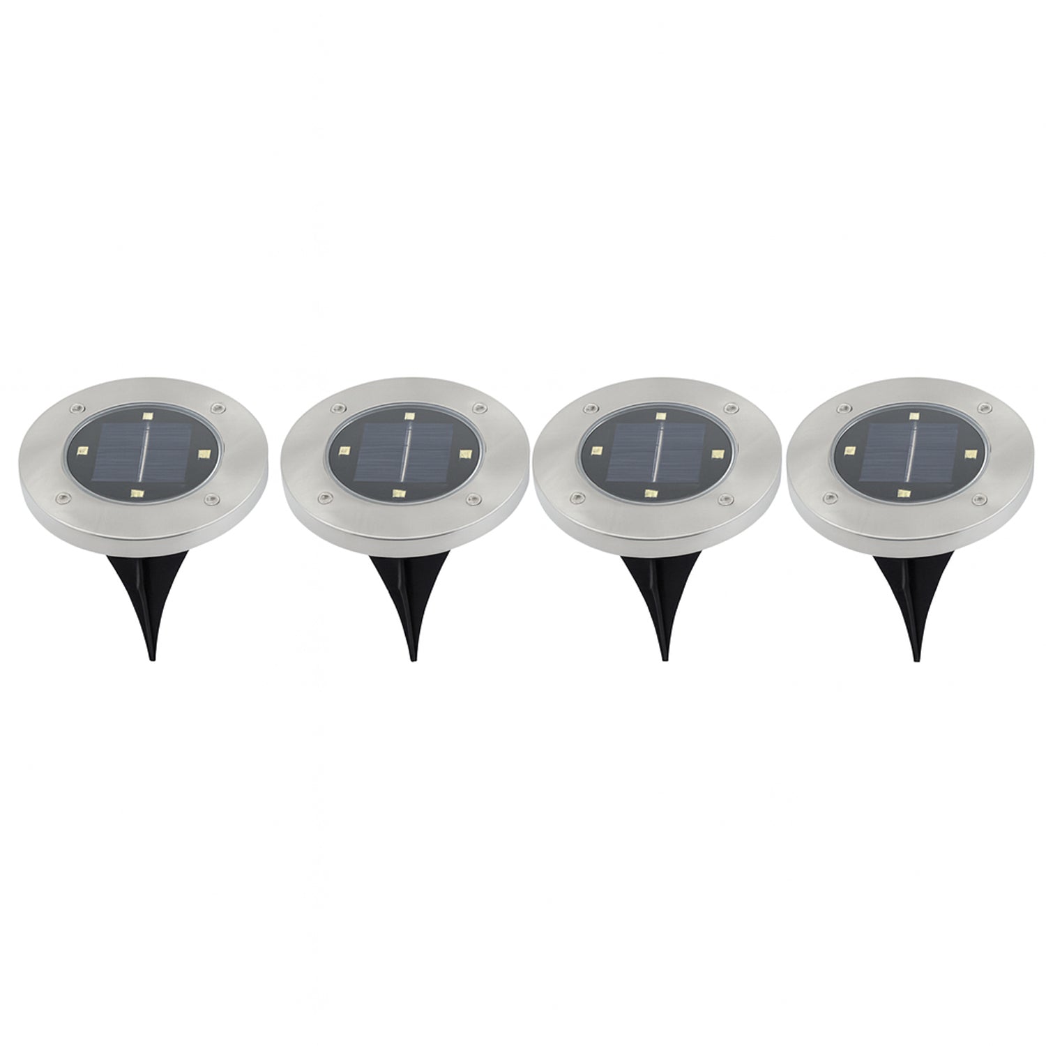 Solar Powered LED Garden Lights (4 Pc)