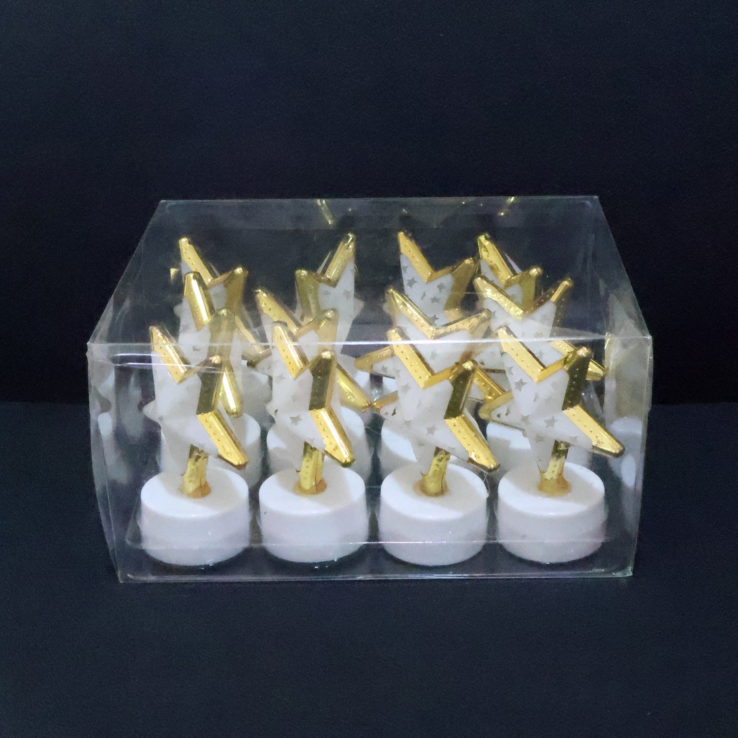 Decorative Star Shaped Flameless LED Candles (12 Pc)